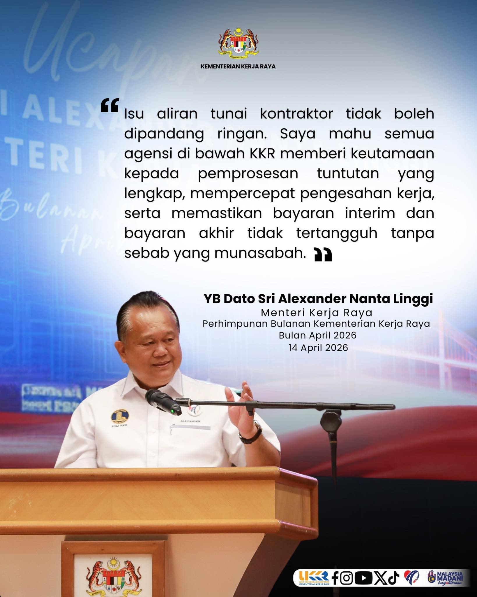 BAYARAN AKHIR TIDAK TERTANGGUH TANPA SEBAB