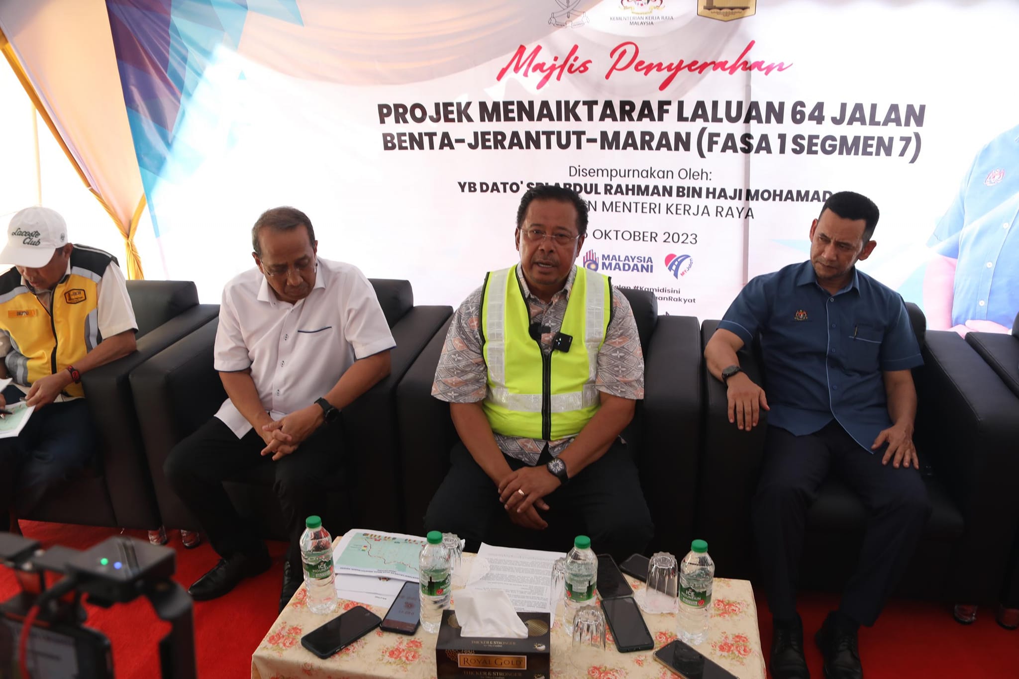 Penyerahan Projek Menaik Taraf Laluan 64 Jalan Benta - Jerantut - Maran Fasa 1 Segmen 7, Pahang