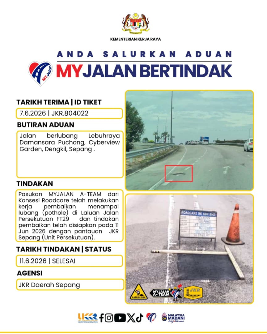 Infografik MyJalan | Kementerian Kerja Raya