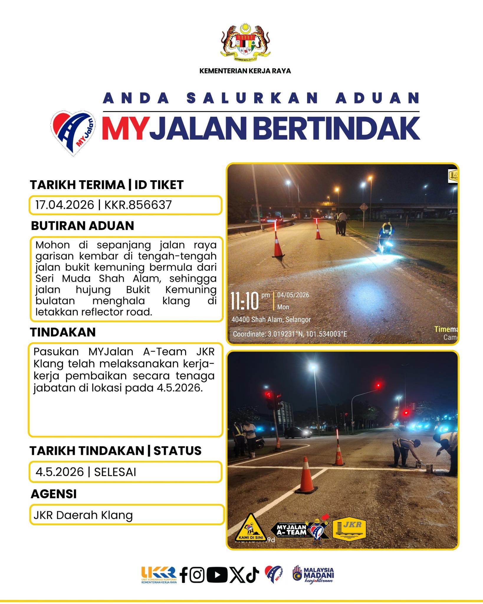 Infografik MyJalan | Kementerian Kerja Raya